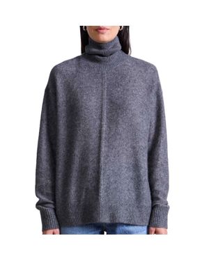 Apiece Apart Softest Tissue Weight Turtleneck Sweater - Blue