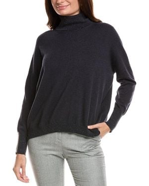 Peserico Wool, Silk, & Cashmere-Blend Sweater - Black