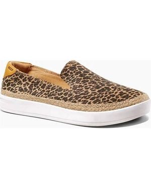 Reef Cushion Sunrise Slip Ons - Black