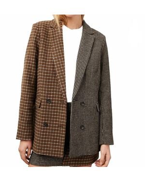 Rails Cody Double-Breasted Blazer - Brown