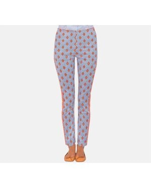 Gretchen Scott Knit Patterned Ankle Pull On Pant - Blue
