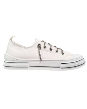 Very G Aman Glitter Laced Slip On Sneaker - White