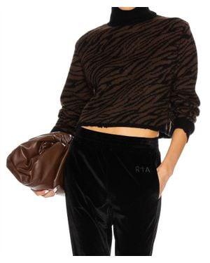 RTA Beau Turtleneck Sweater - Black
