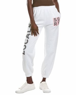 Vintage Havana Locals Only Patch Jogger - White