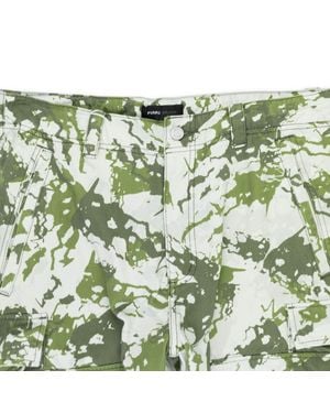 Purple Brand Double Pocket Cargo Aop Cargo Pants - Green
