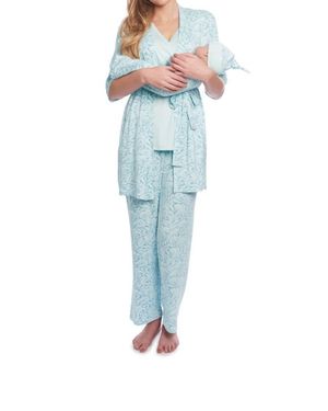 Everly Grey Analise 5 Piece Pajama Set - Blue