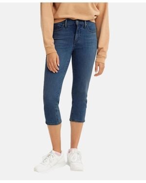 Levi's 311 Capri Jeans Denim Shaping Skinny Leg Cropped Ddr2734 - Blue