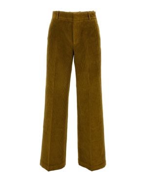 Cellar Door Tailored Pants With Clean Silhouette - Green