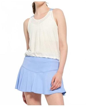Lija Circle Mesh Core Tank - Blue