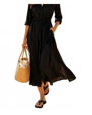 Xirena Hollie Linen Dress - Black