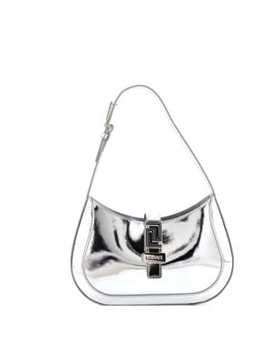 Versace Greca Goddess Hobo Bag Leather - White