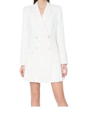 MILLY Noora Blazer Mini Dress - White