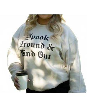 Friday + Saturday Spook Around Sweatshirt - Green