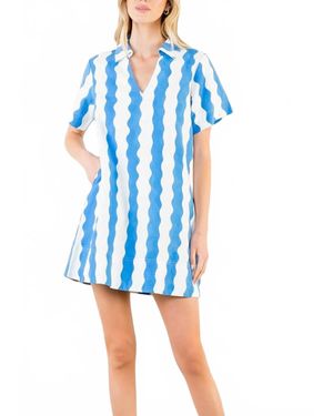 Thml Cotton Mini Dress - Blue