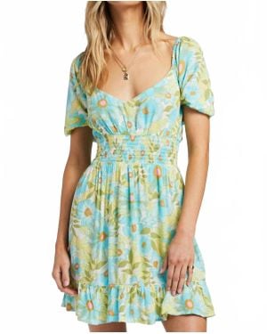 Billabong Something Pretty Dress - Blue