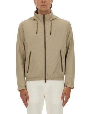 BOSS Water-Repellent Windbreaker Jacket - Natural