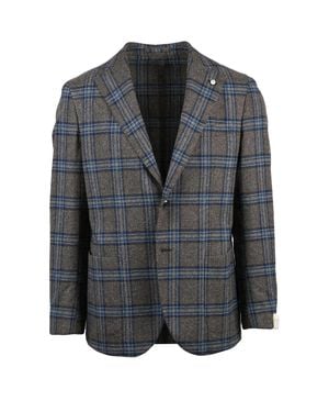 L.B.M. 1911 Wool Silk Jacket - Gray