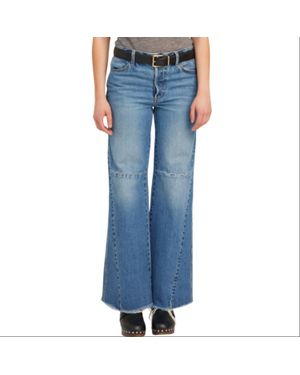 SPRWMN Patch Pocket Flare Denim - Blue