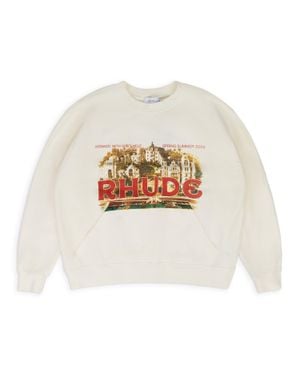 Rhude Vintage City Crewneck - White