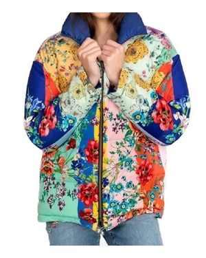 Johnny Was Marcel Parka Jacket - Blue