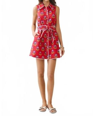 TCEC Rosie Bloom Tie Dress - Red