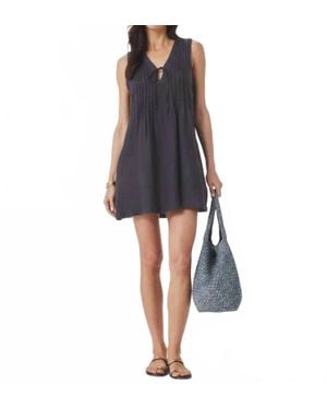 Splendid Stella Linen Mini Dress - Black