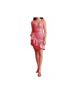 Celiab Nova Sweetheart Mini Dress - Red