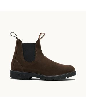 Blundstone 2410 Boots Suede Round Toe Ankle Chelsea Zogg3739 - Brown