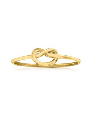 RS Pure Ross-Simons Italian 14Kt Love Knot Ring - Yellow