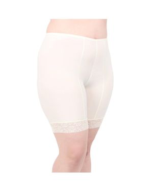 Undersummers by CarrieRae Fusion Moisture Wicking Anti Chafing Shortlette Slipshort 7" - White