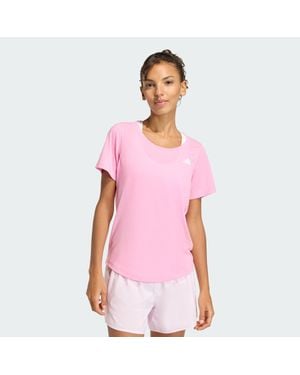 adidas Workout Essentials Scoop Neck T-Shirt - Pink