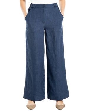 Max Studio Wide Leg Pant - Blue