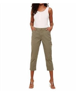 Charlie b Pull-On Cropped Capri Pants - Natural
