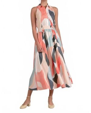 Elan Prism Pop Maxi Dress - Pink