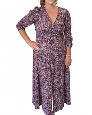 Pine Apparel Petit Fleur Dress - Purple