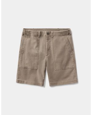 The Normal Brand Comfort Terry Utility Short - Natural