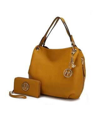 MKF Collection by Mia K Fabienne Hobo Handbag With Wallet - Brown