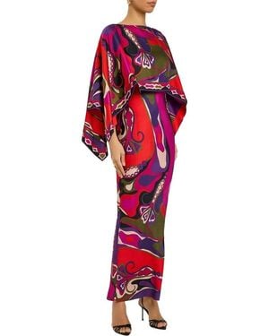 Amanda Royal 2Pc Blouse & Dress Set - Red
