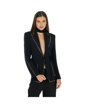 Akalia Pamela Blazer With Belt - Black