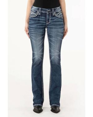 Rock Revival Esther Bootcut Jeans - Blue