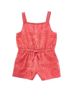 Splendid Poppy Emb Romper - Red