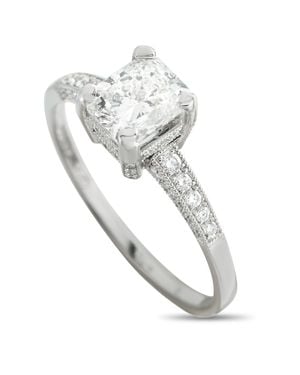 LB Exclusive Platinum 1.21Ct Diamond Ring Mf33-051826 - Metallic