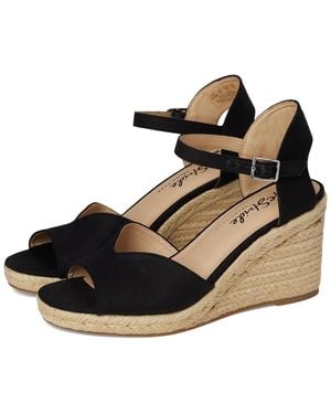 LifeStride Tess I8614M2001 Sandal B Wedge Heel Espadrille Htat969 - Black