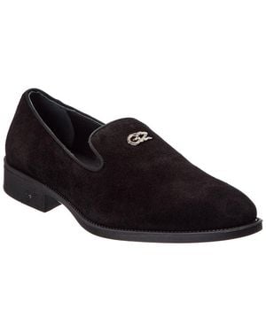Giuseppe Zanotti Sorrento Suede Loafer - Black