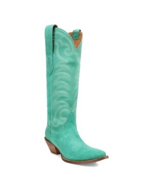 Dingo Movin' On Embroidered Snip Toe Western Boots Rhs668 - Green