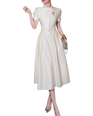 BURRYCO Midi Dress - White