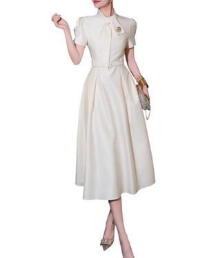 BURRYCO Midi Dress - White