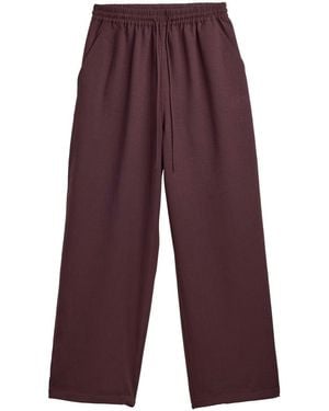 Y-3 Wide-Leg Pants With Elasticated Waistband - Purple