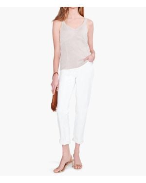 NIC+ZOE Lara Lurex Corset Tank Top - White