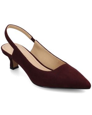 Journee Collection Paulina Wide Width Pumps - Brown